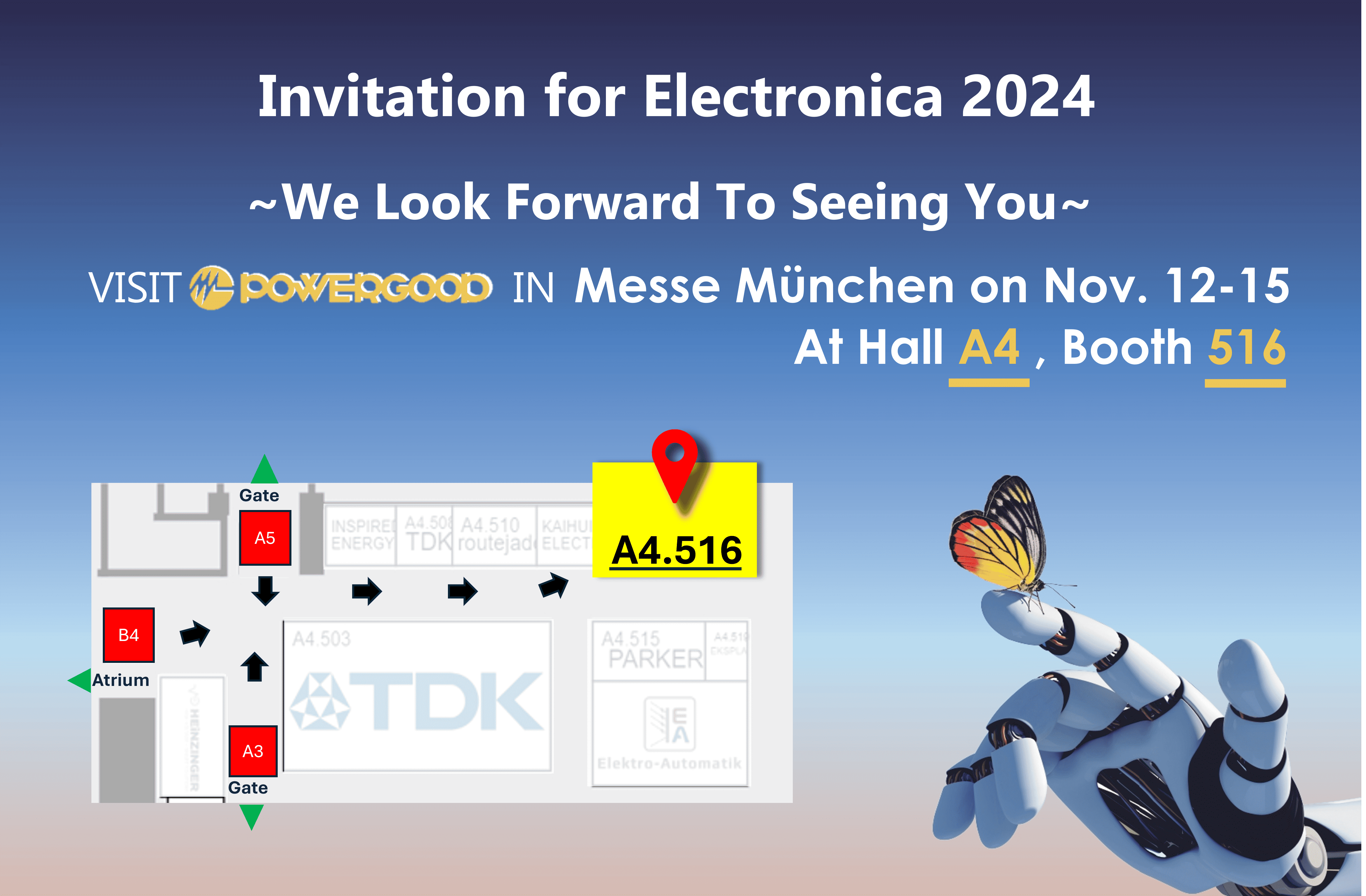 Invitation for Electronica 2024